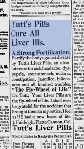 Tutt's Liver Pills 1897 ad